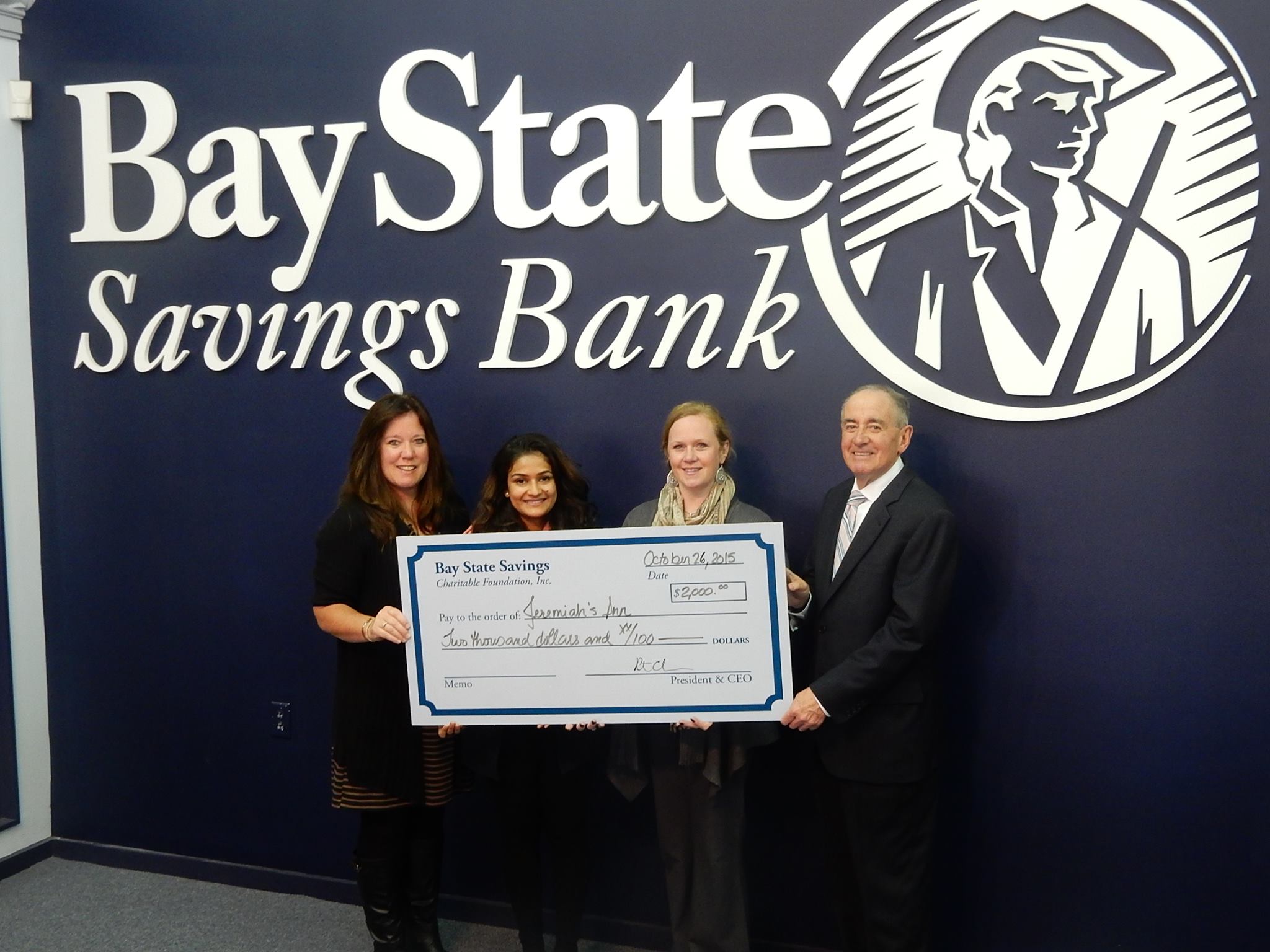 Thank You Bay State Savings Bank!